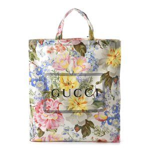 GUCCI Blooms Reversible Floral GG Canvas Tote Bag Multicolor 368571